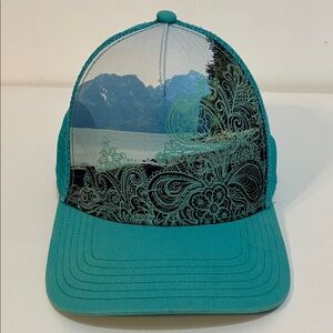 Prana trucker hat, teal
